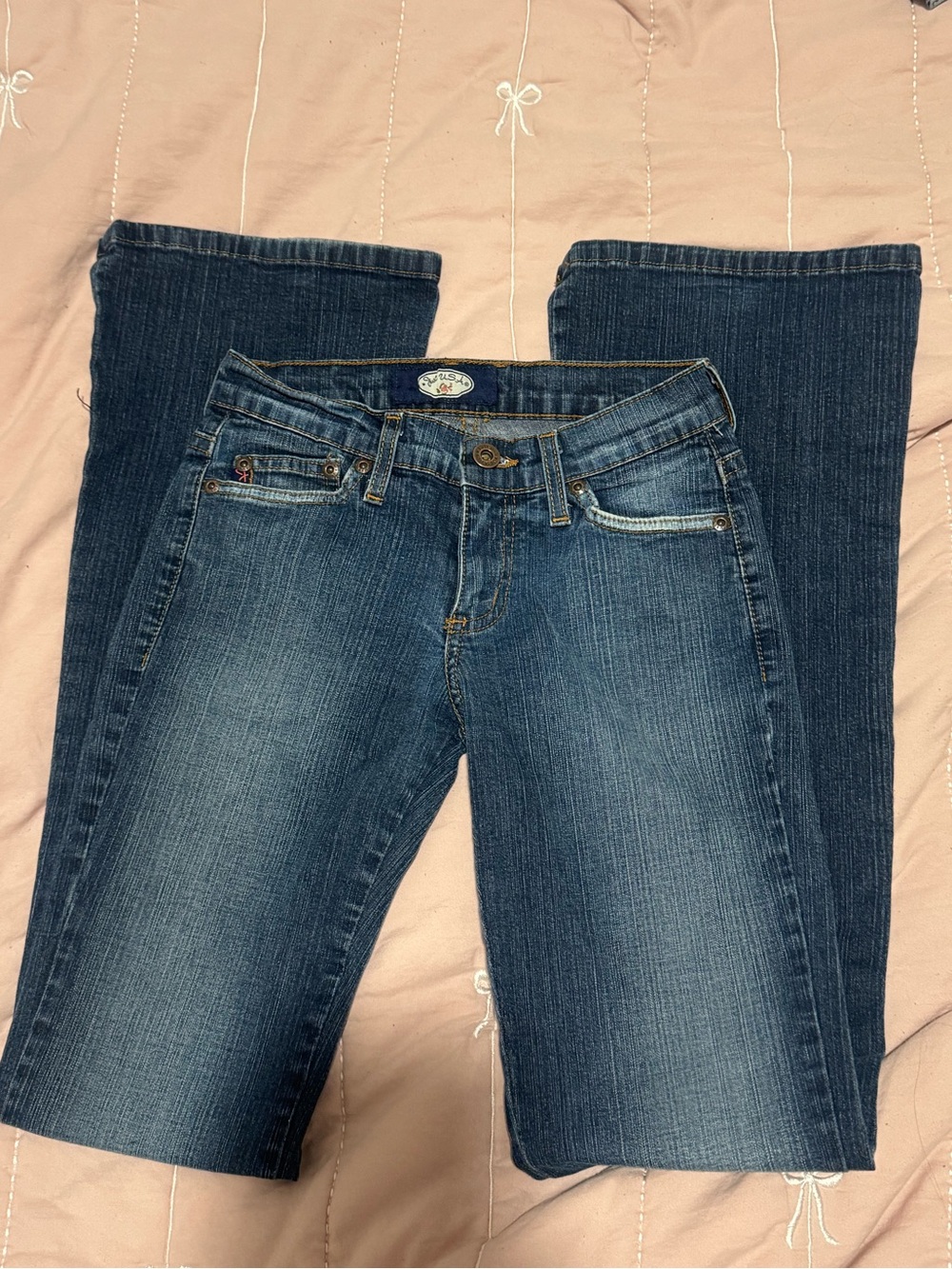 Vintage Low Rise Flare Jeans